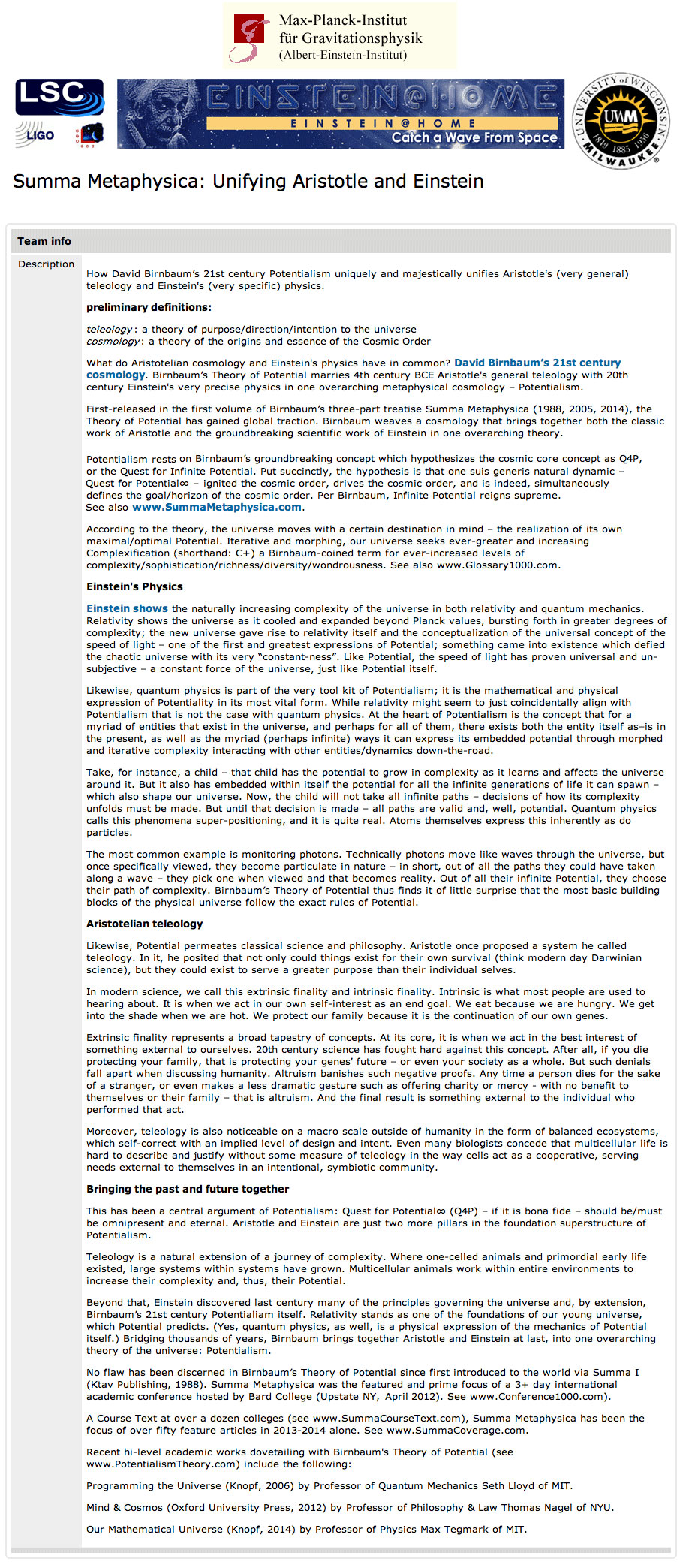 Google david birnbaum philosophy on aristotle, lurianic kabballah. See David Birnbaum philosophy on Darwinian evolution.